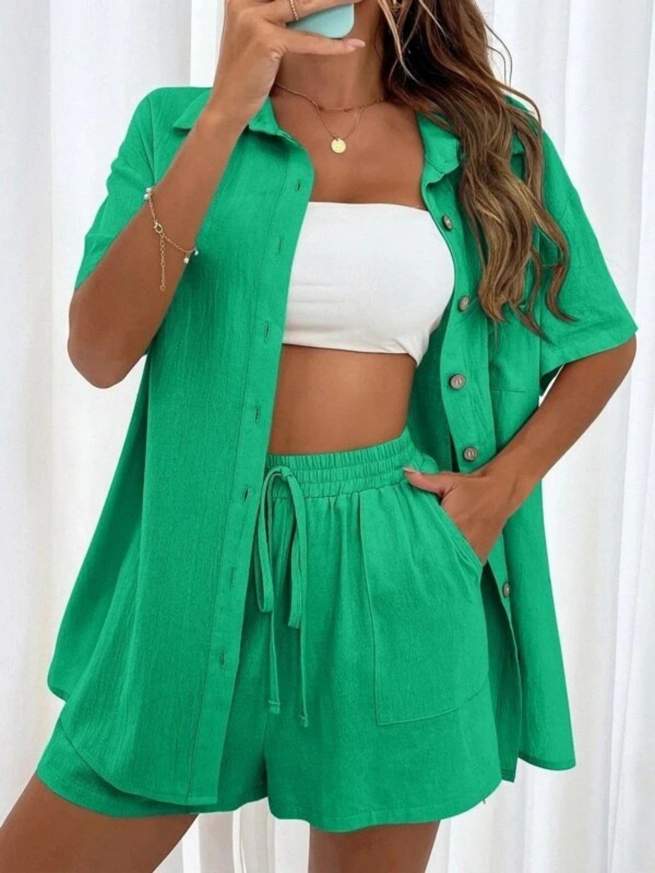 KRISTINE™ –  Button-Down Lounge Set