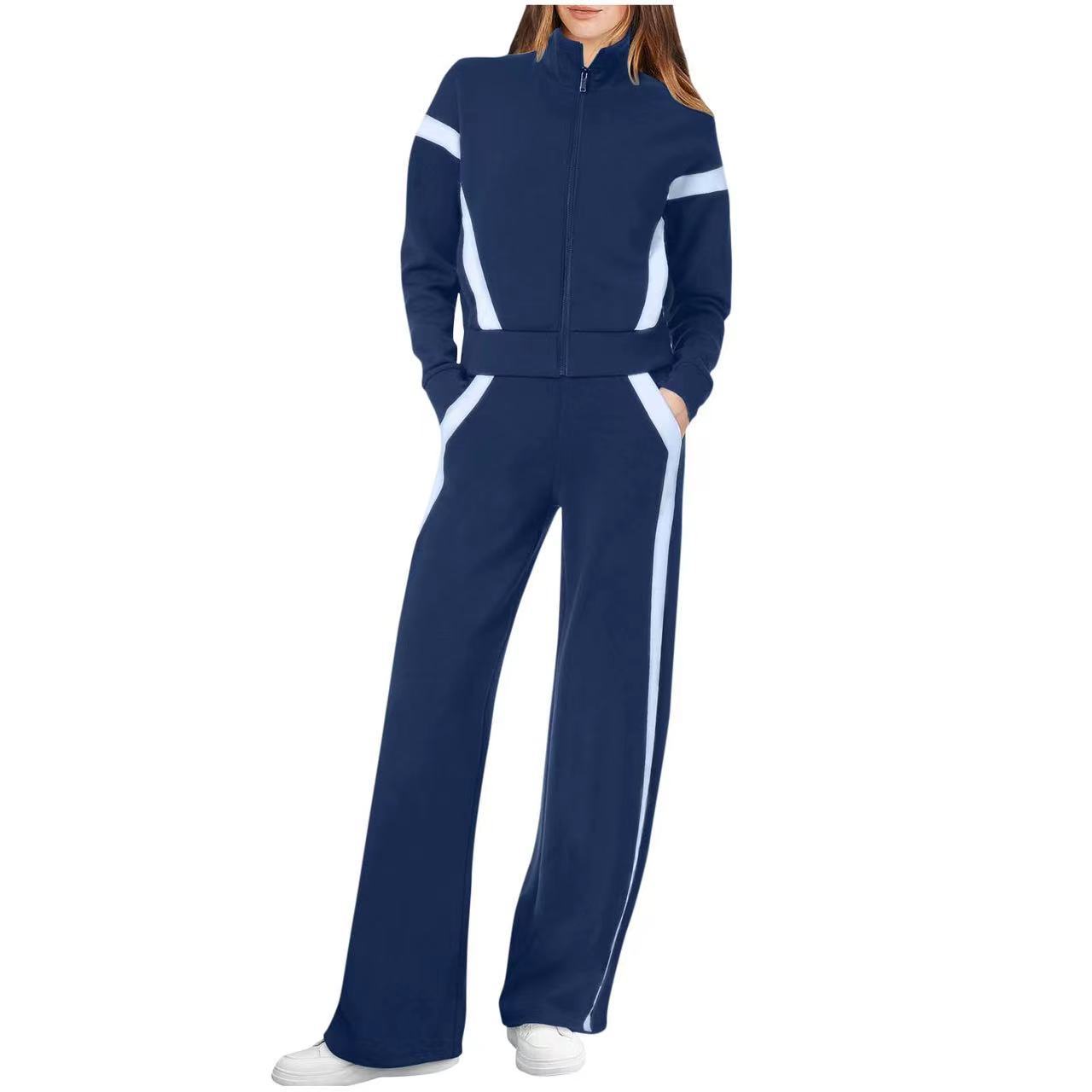 QASU™ - Casual Top and Sweatpants Set
