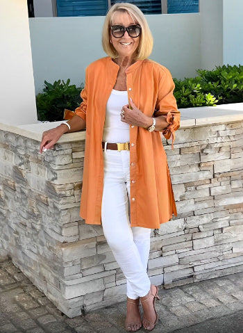 CÉLINA™ - Long Shirt Jacket