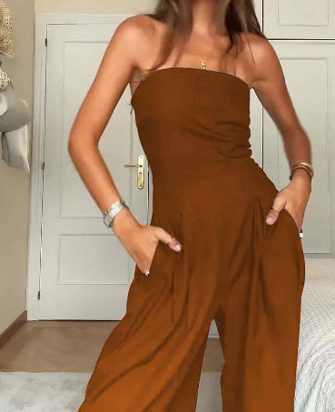 VELORA™ - Luxe Strapless Jumpsuit