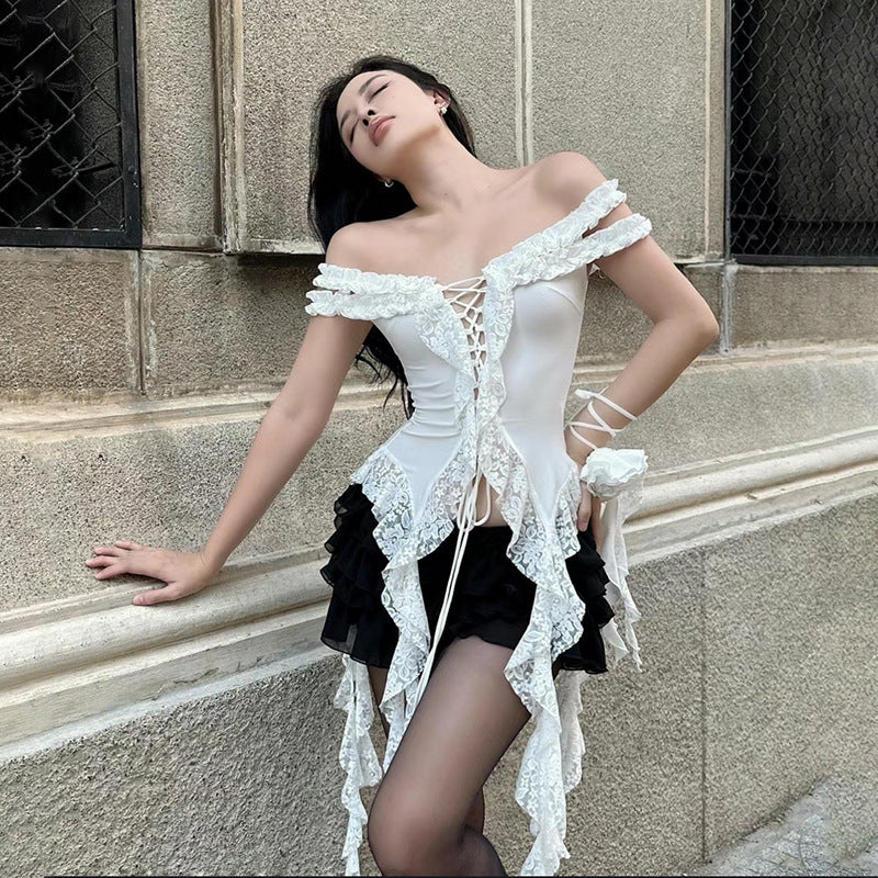 NOÉMIE™ - Off-Shoulder Slim Fit Pullover Top