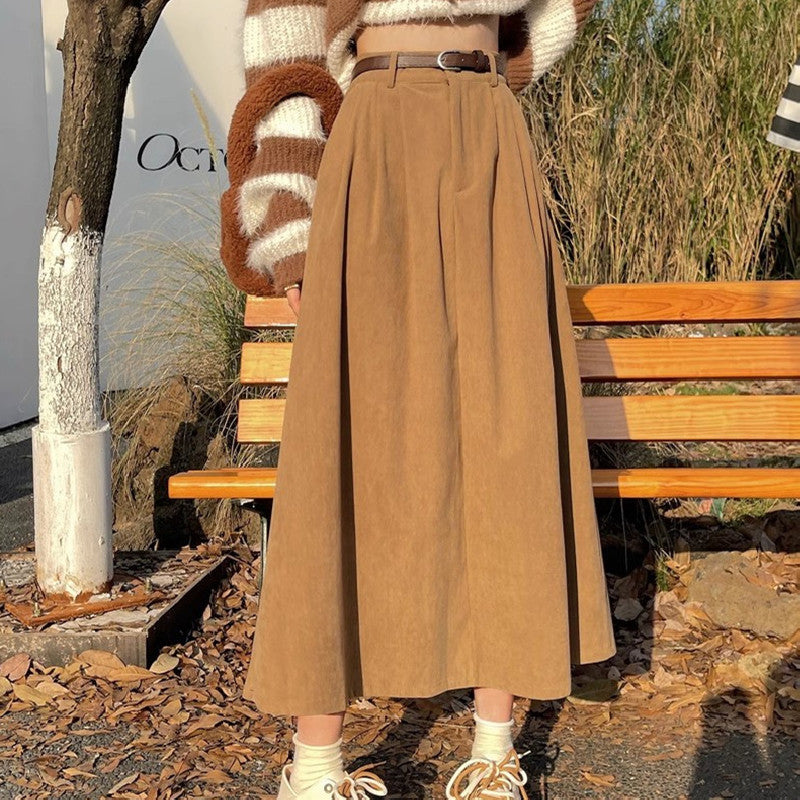 ESTELLE™ – Corduroy Midi Skirt