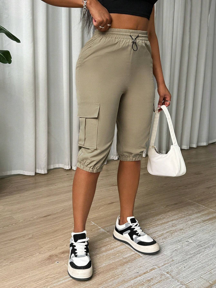 Women’s Solid Color Simple Daily Long Pants Casual Trousers