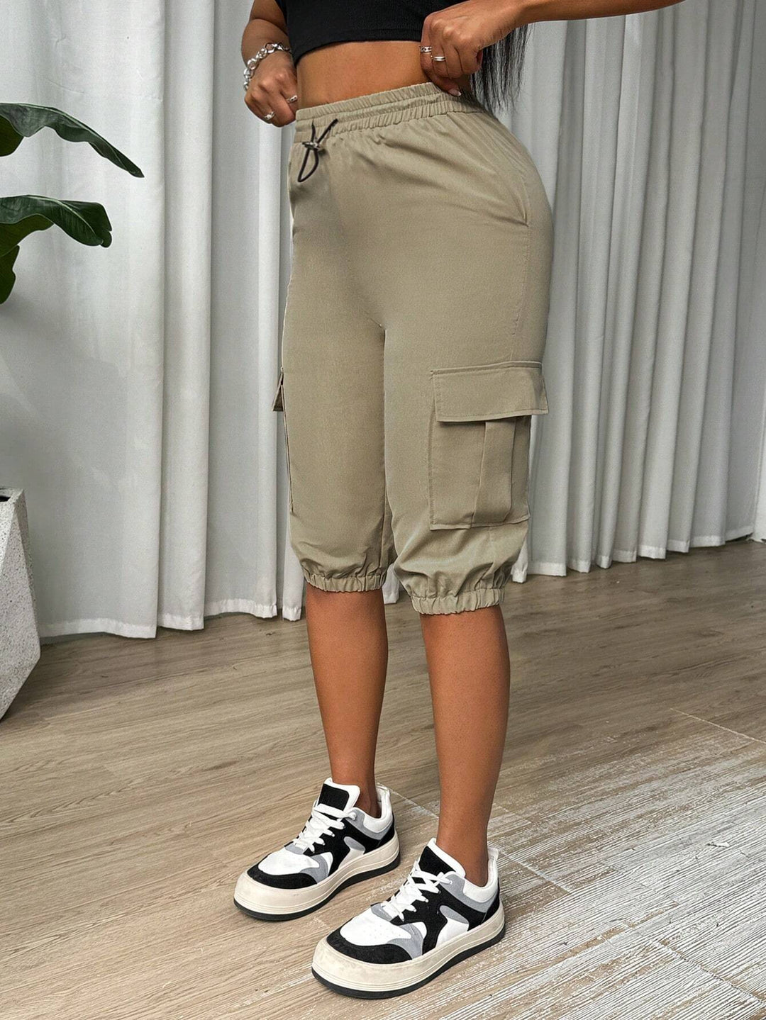 Women’s Solid Color Simple Daily Long Pants Casual Trousers