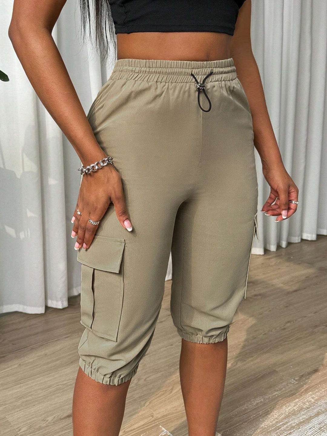 Women’s Solid Color Simple Daily Long Pants Casual Trousers