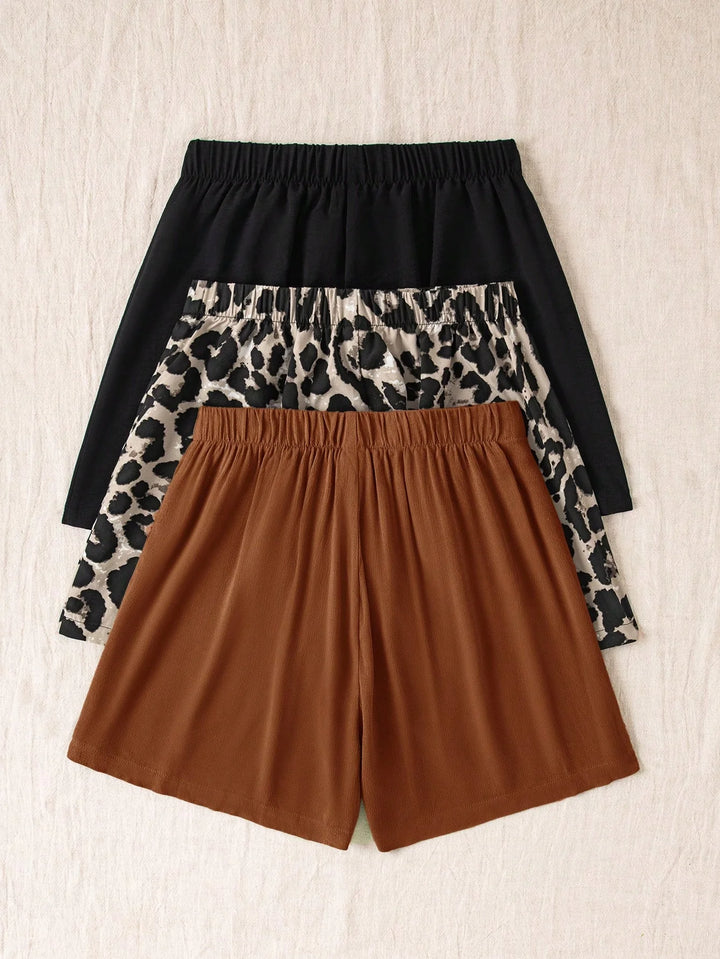 3pcs High Waisted Loose Women Shorts Summer Beach Vacation Boho Festival Wear