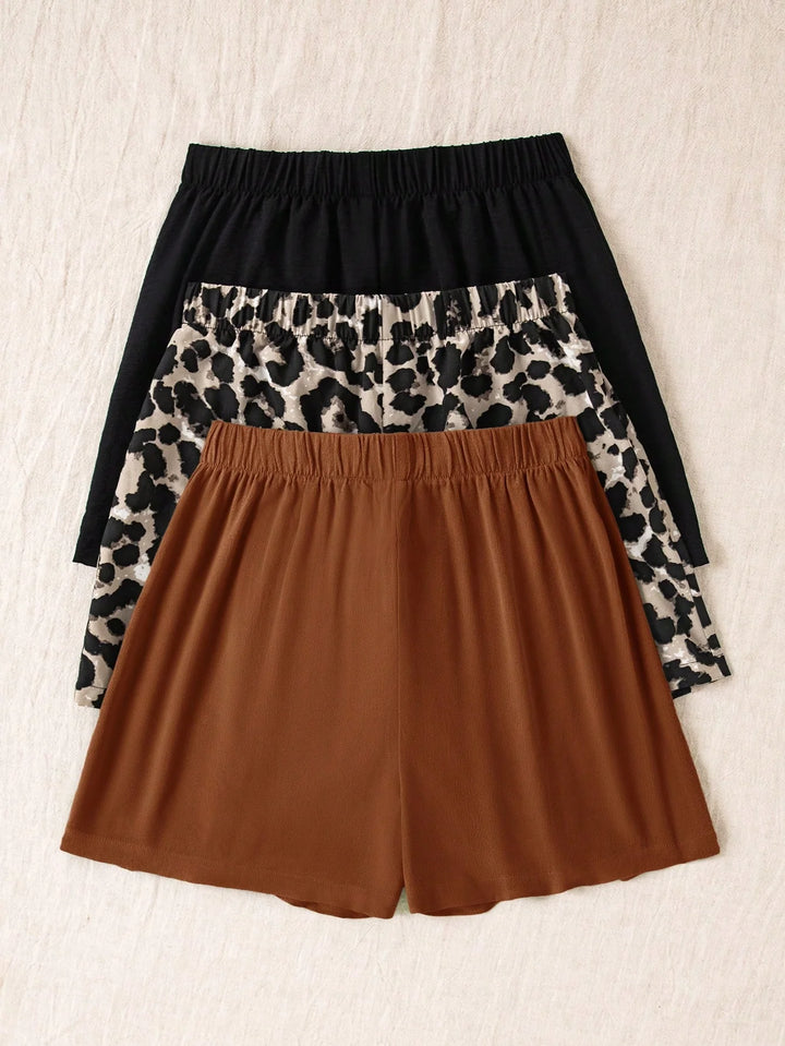 3pcs High Waisted Loose Women Shorts Summer Beach Vacation Boho Festival Wear