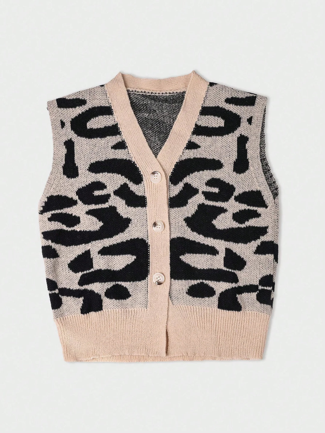 Womens Casual V-Neck Button Up Long Sleeve Knit Cardigan Vest Top Autumn Outerwear