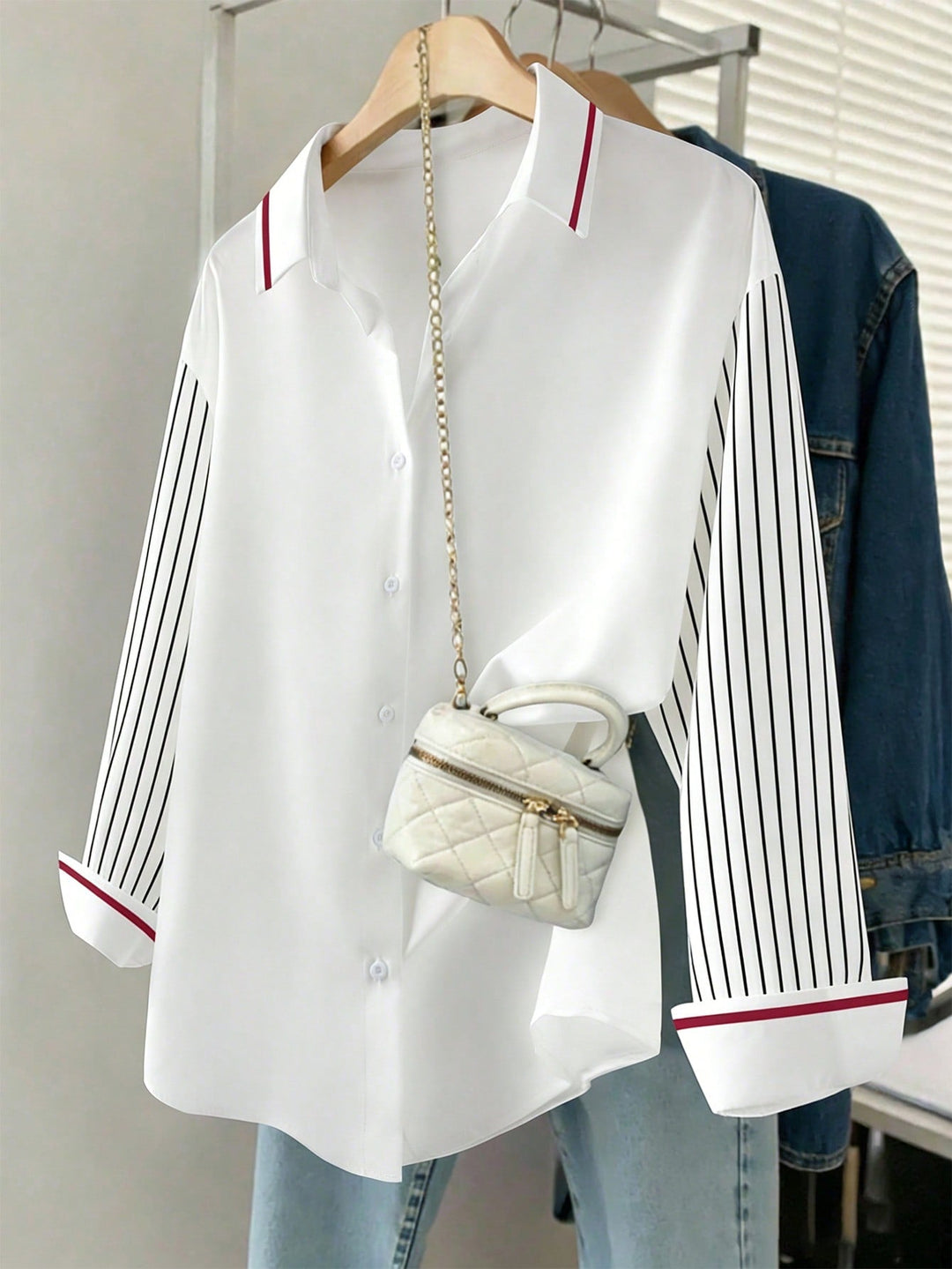 Women's Cherry Print Shirt, Autumn