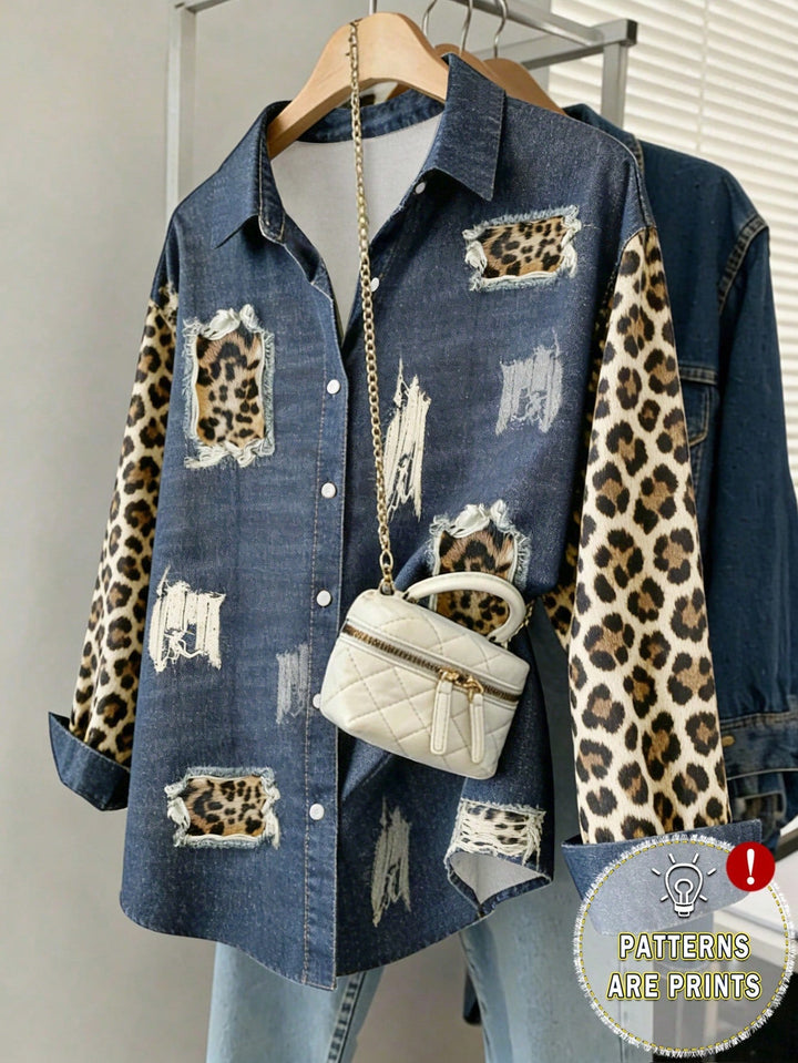 Women's Cherry Print Shirt, Autumn