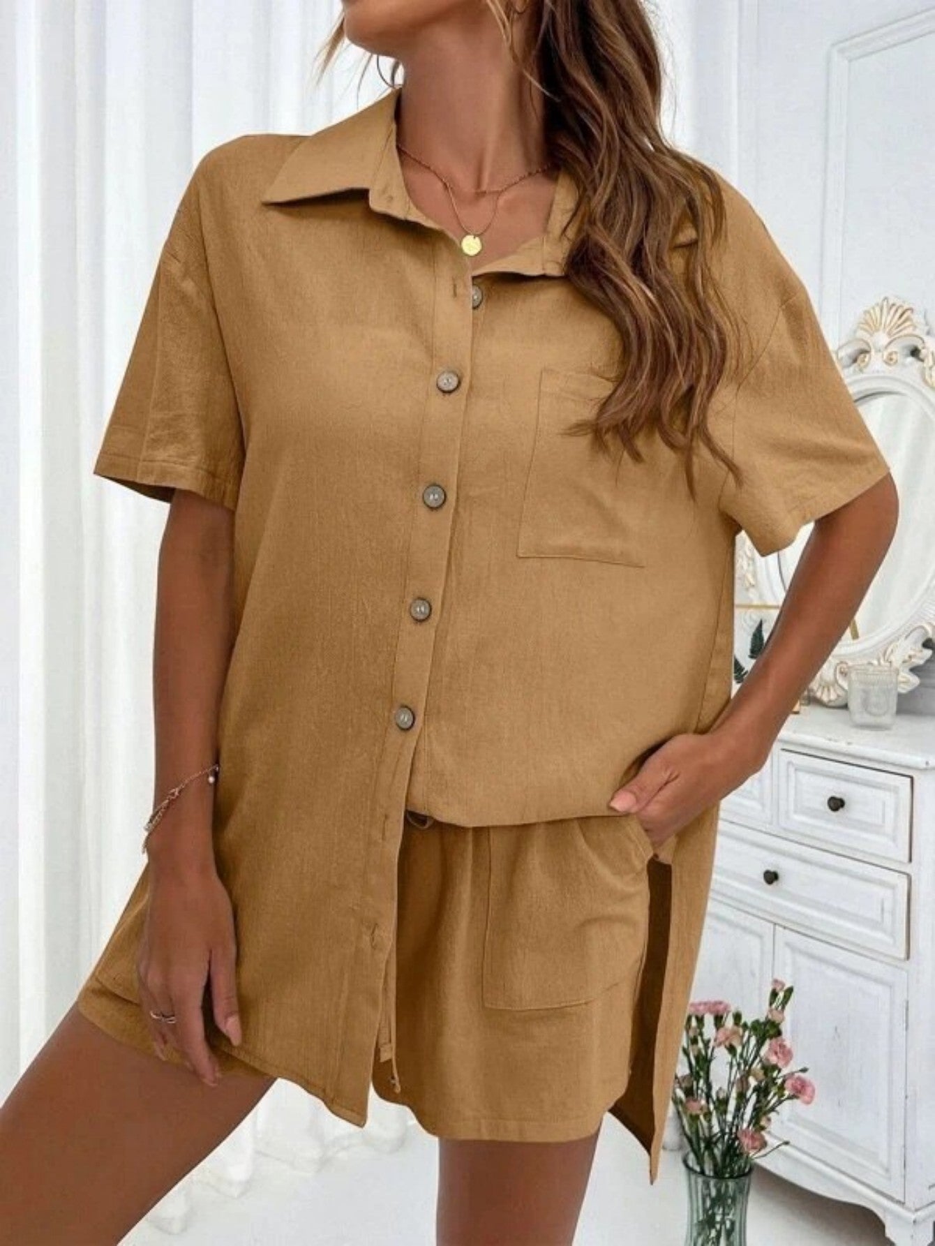 KRISTINE™ –  Button-Down Lounge Set
