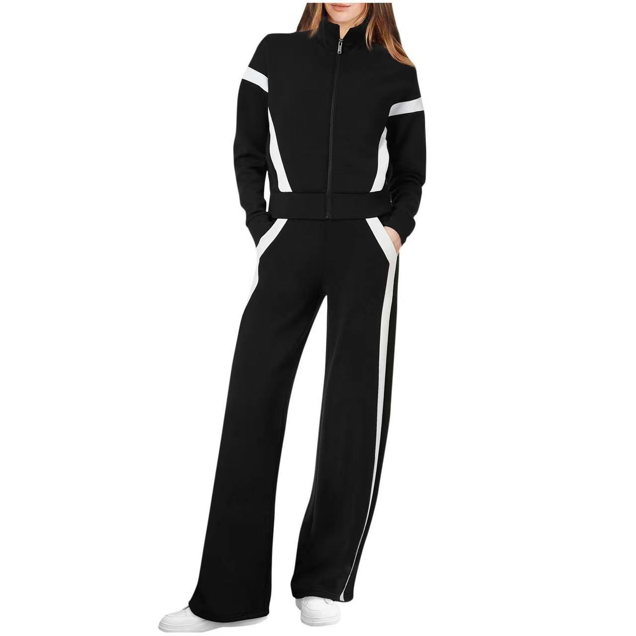QASU™ - Casual Top and Sweatpants Set