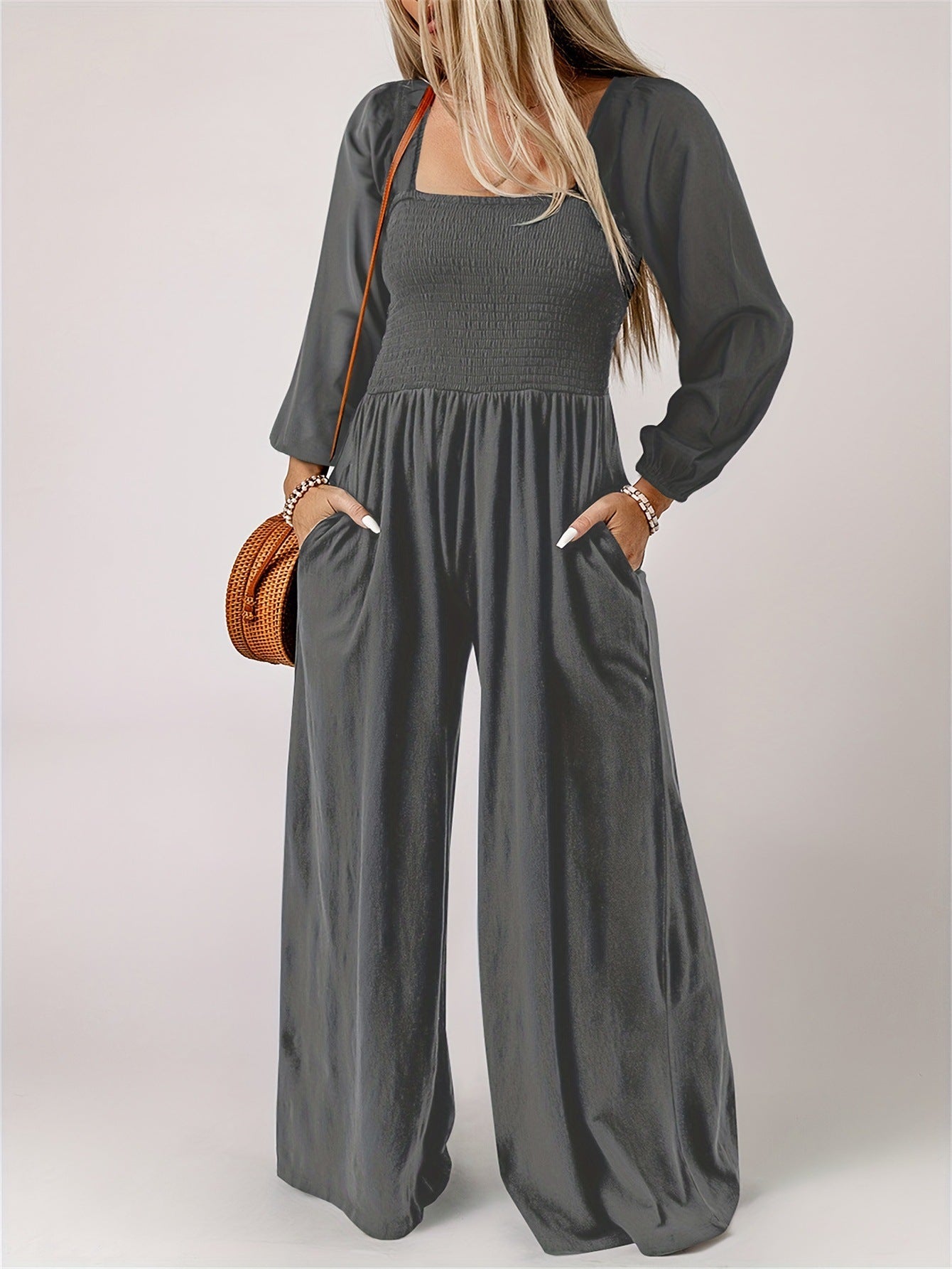 KISHA™ - Chic Wide Leg Jumpsuit