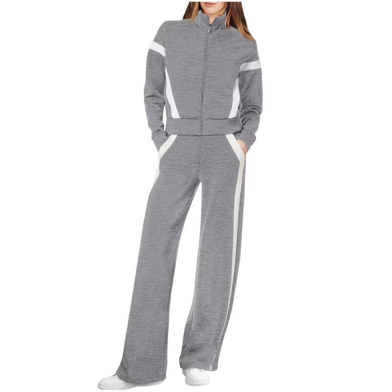 QASU™ - Casual Top and Sweatpants Set