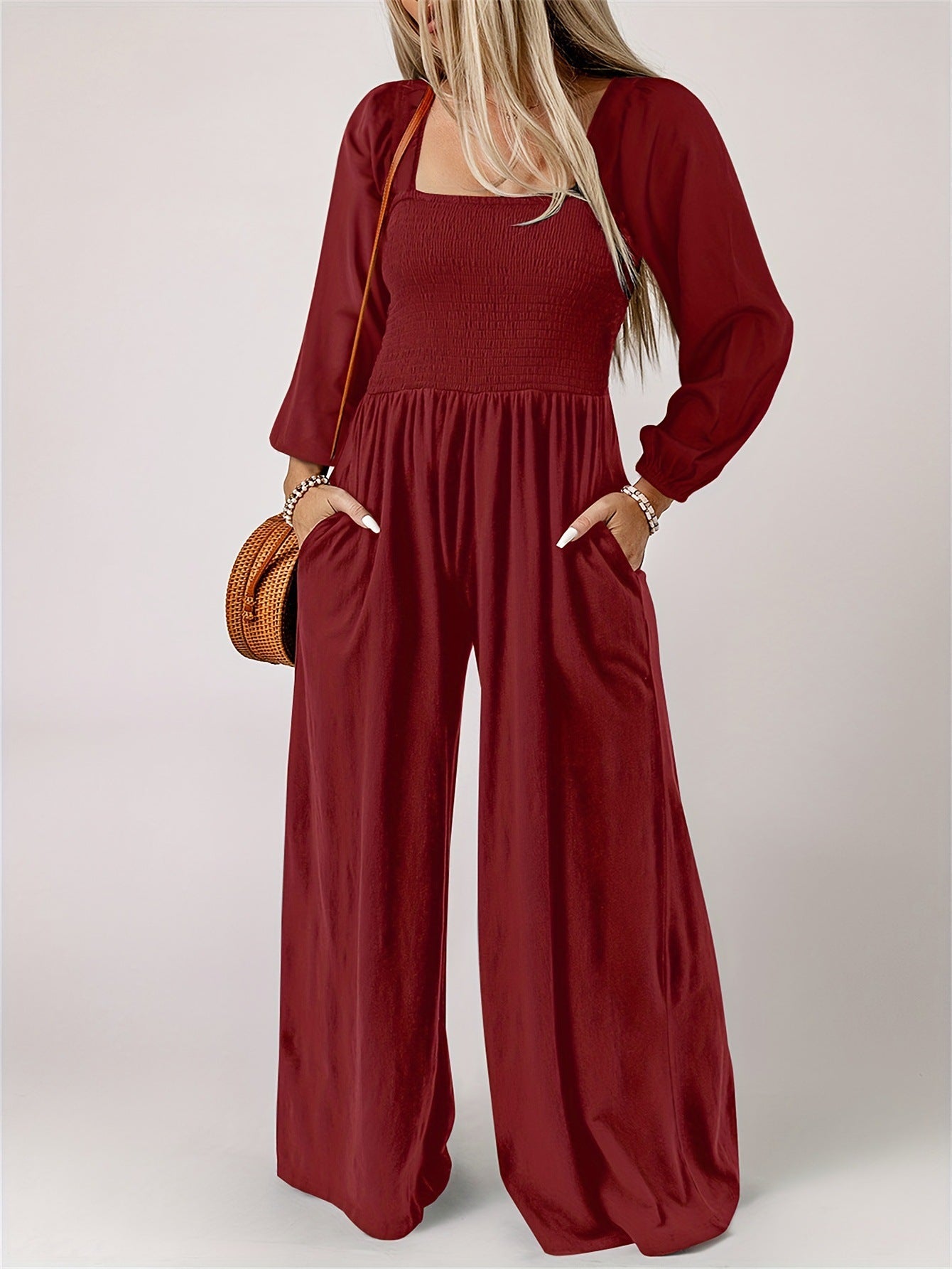 KISHA™ - Chic Wide Leg Jumpsuit