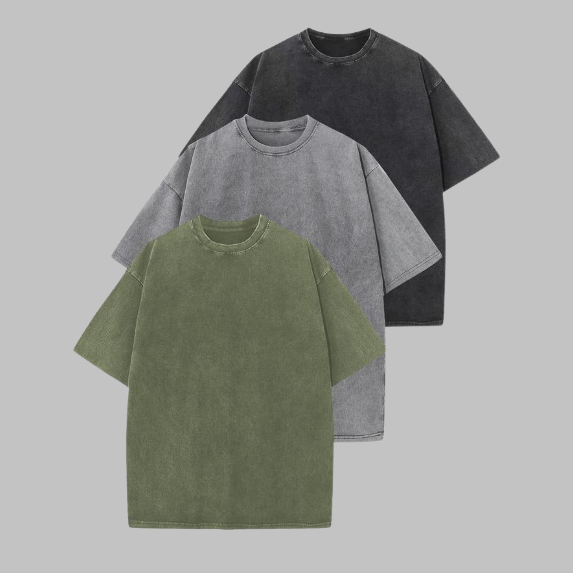 Ava | Casual Oversized Wash Crew Neck Unisex Shirt