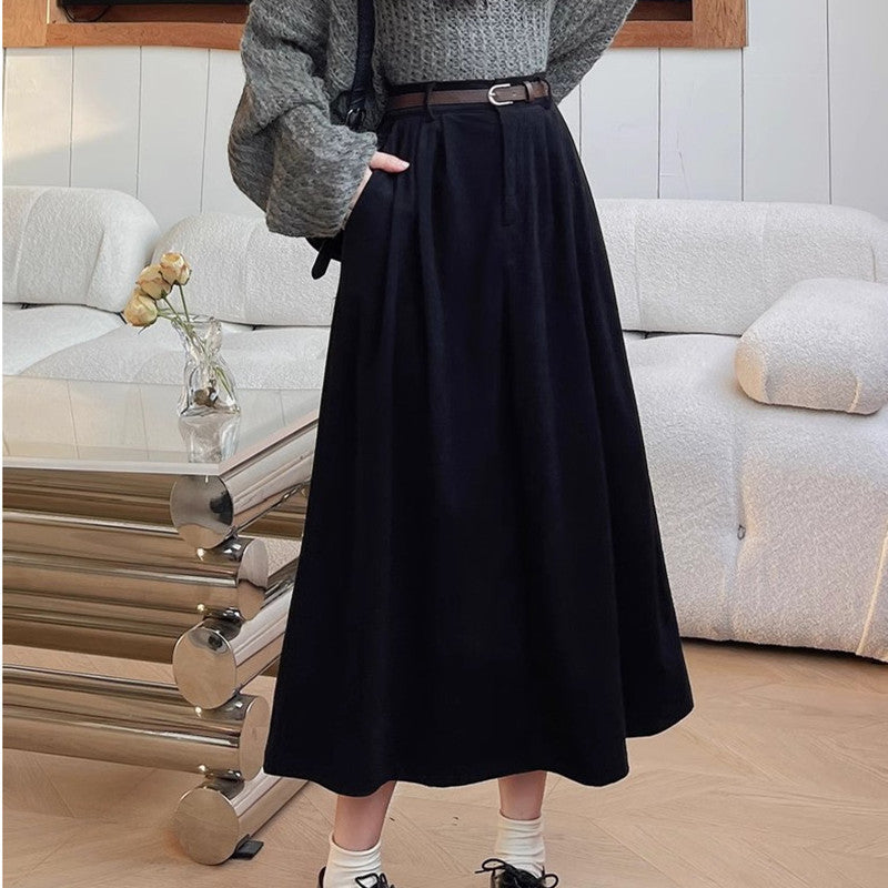 ESTELLE™ – Corduroy Midi Skirt