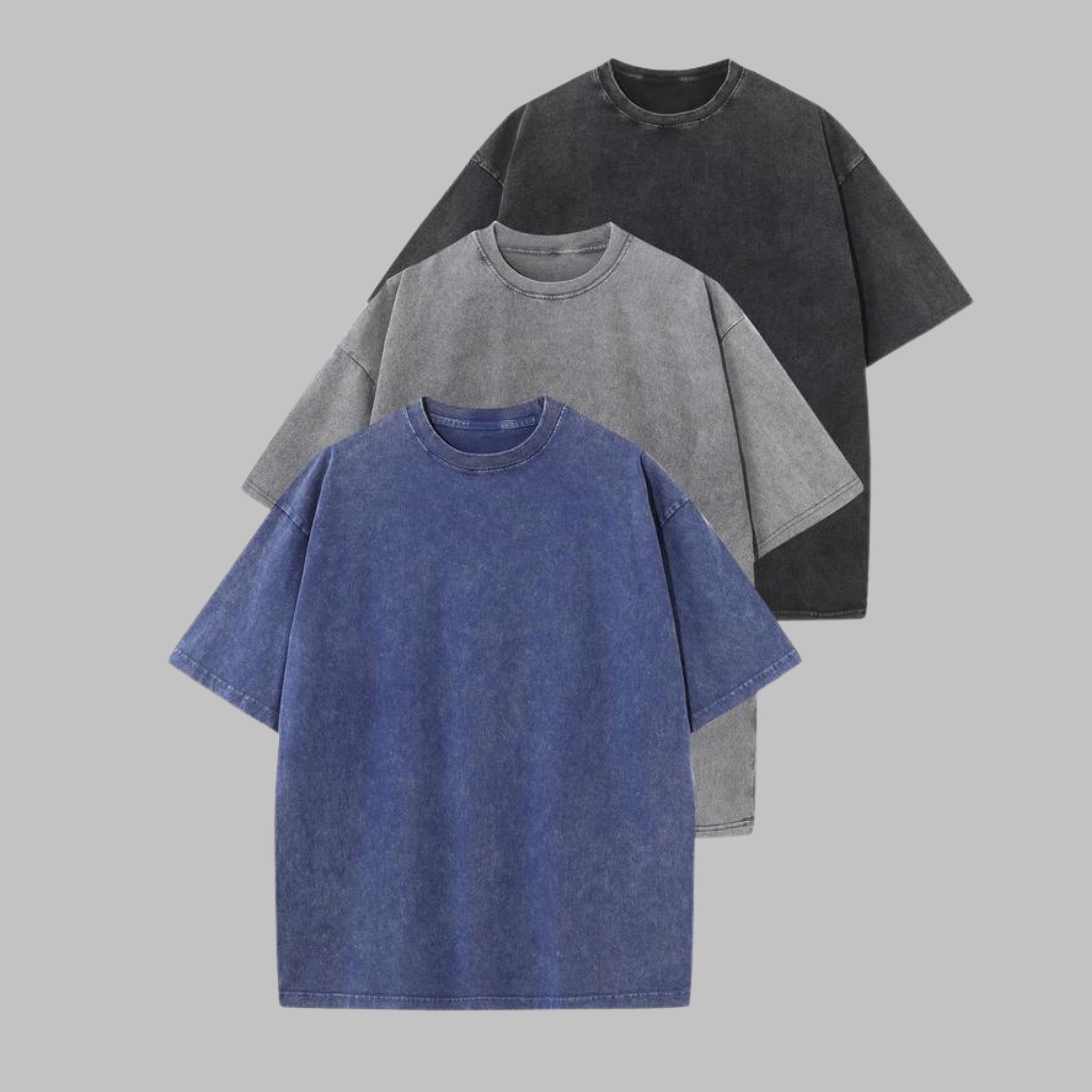 Ava | Casual Oversized Wash Crew Neck Unisex Shirt