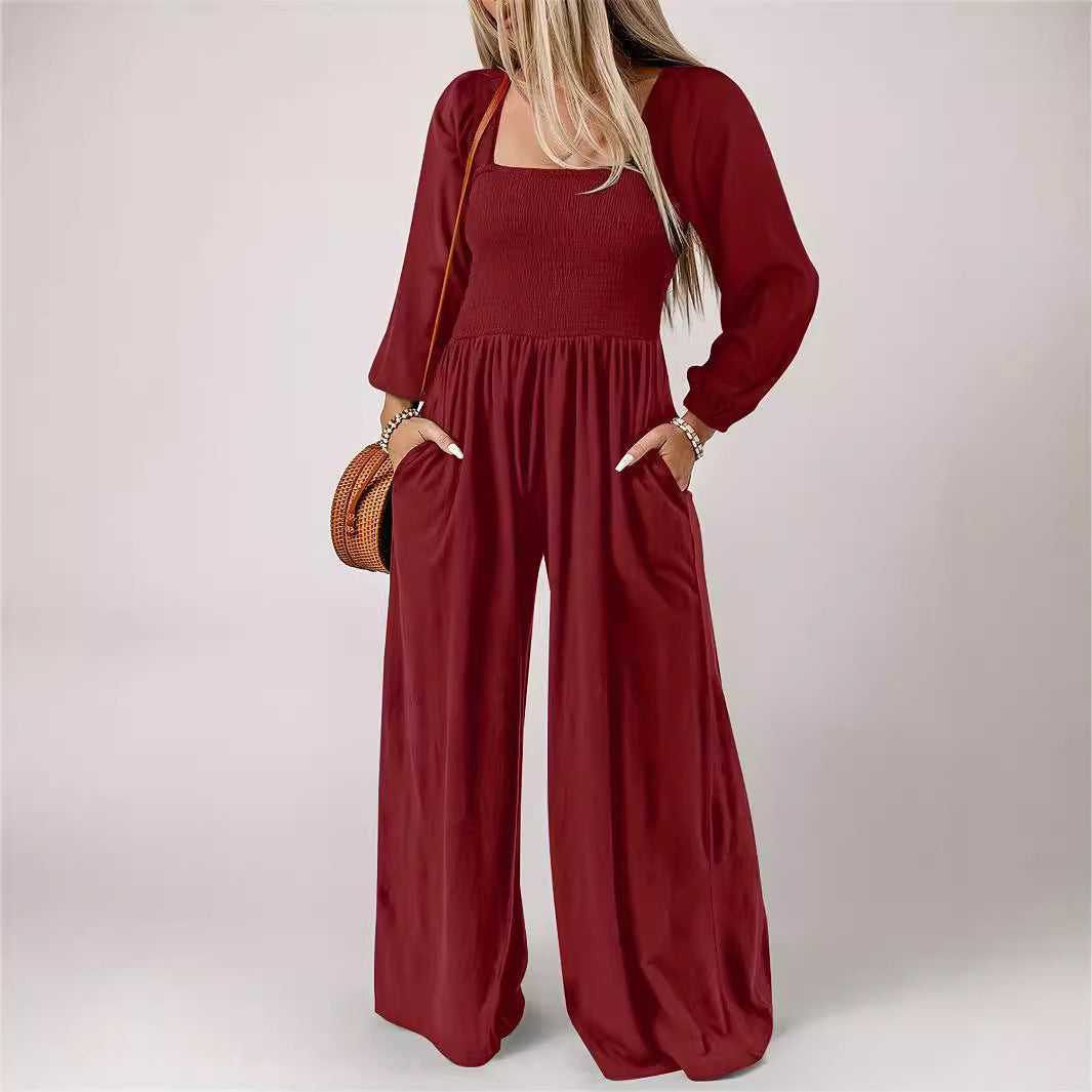 KISHA™ - Chic Wide Leg Jumpsuit