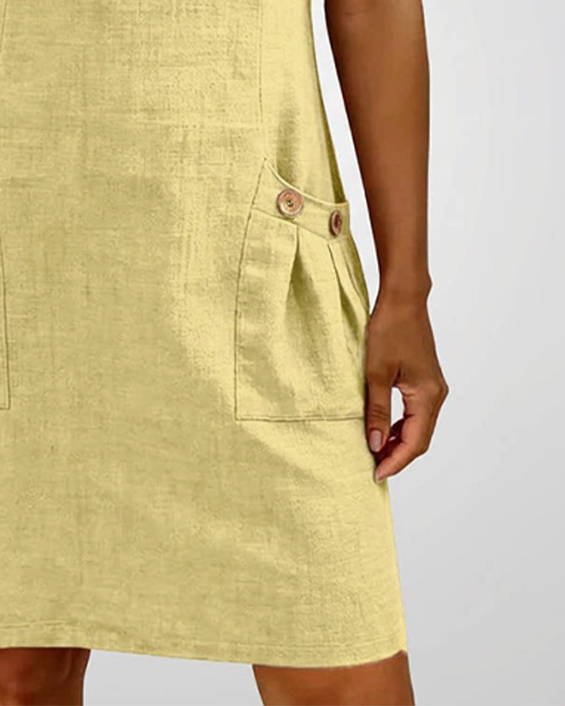 Aisley™ |  Cotton Dress with Zip Closure