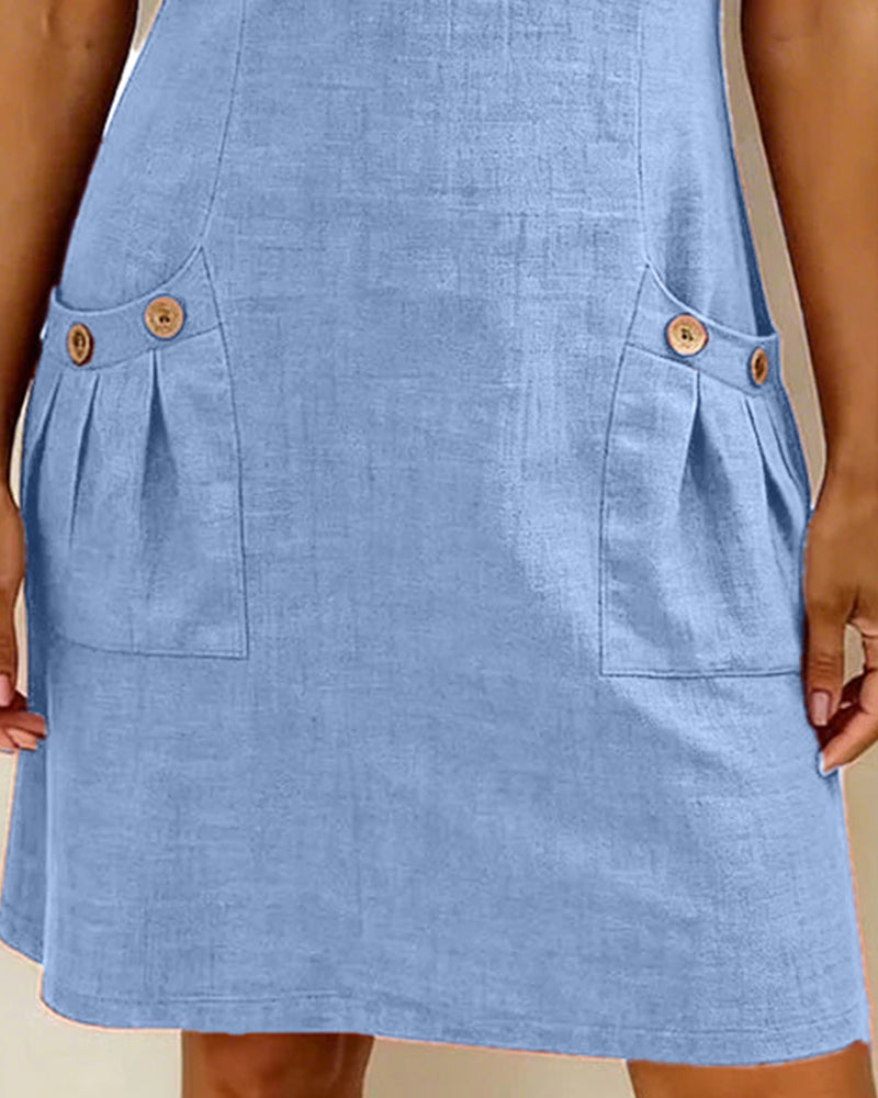 Aisley™ |  Cotton Dress with Zip Closure