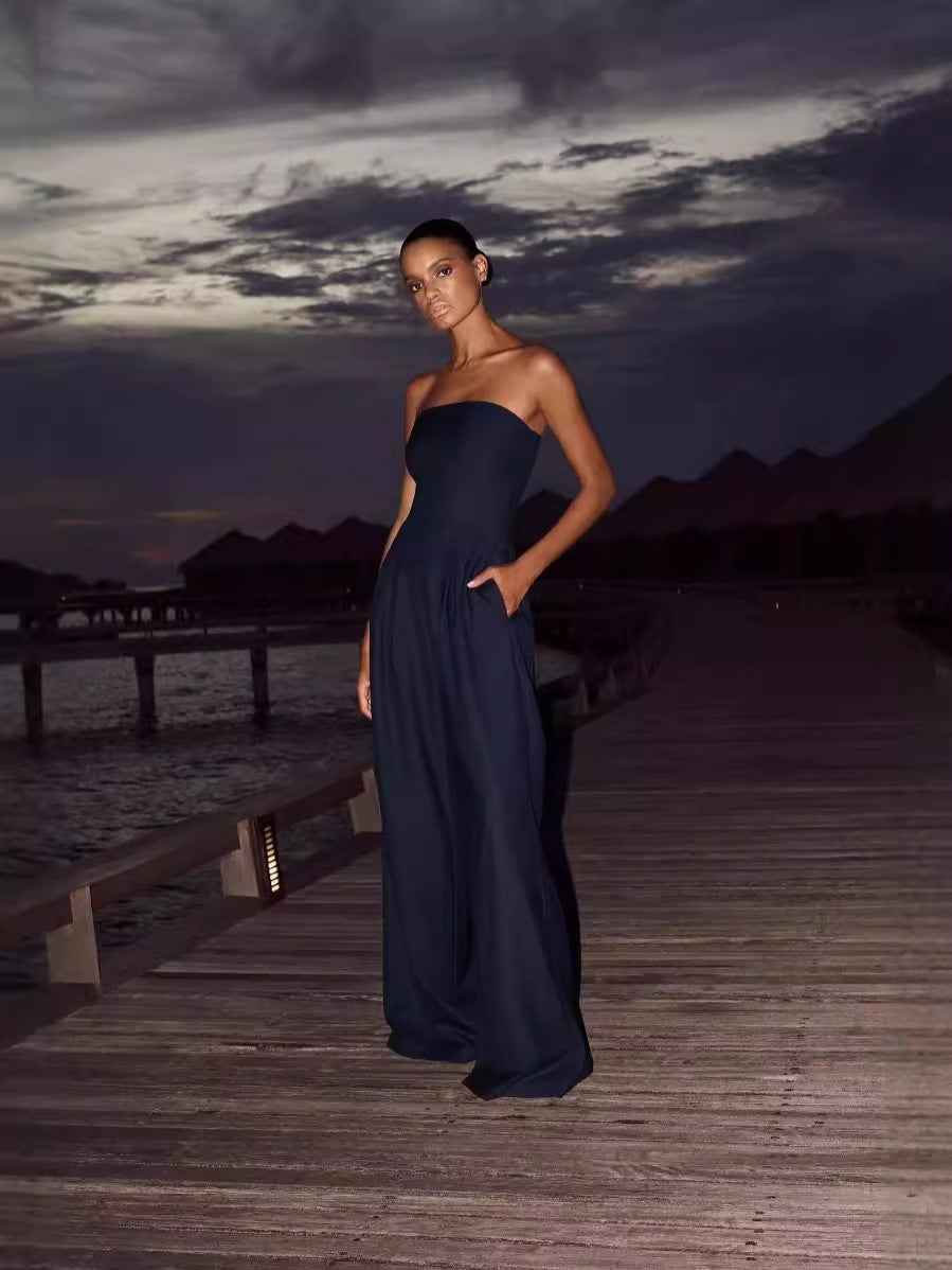 VELORA™ - Luxe Strapless Jumpsuit