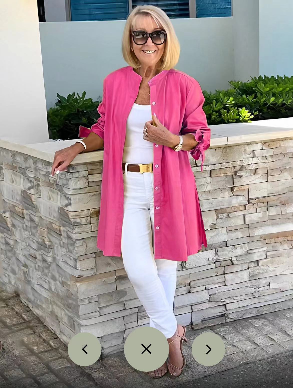 CÉLINA™ - Long Shirt Jacket