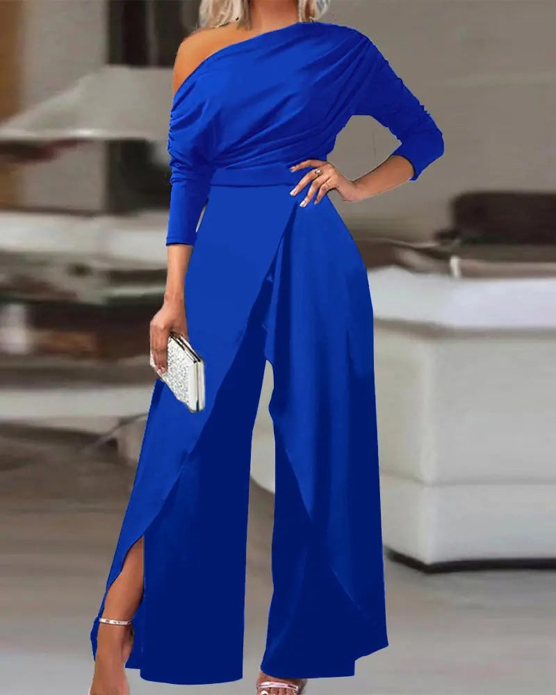 RANA™ -  Split Hem Jumpsuit