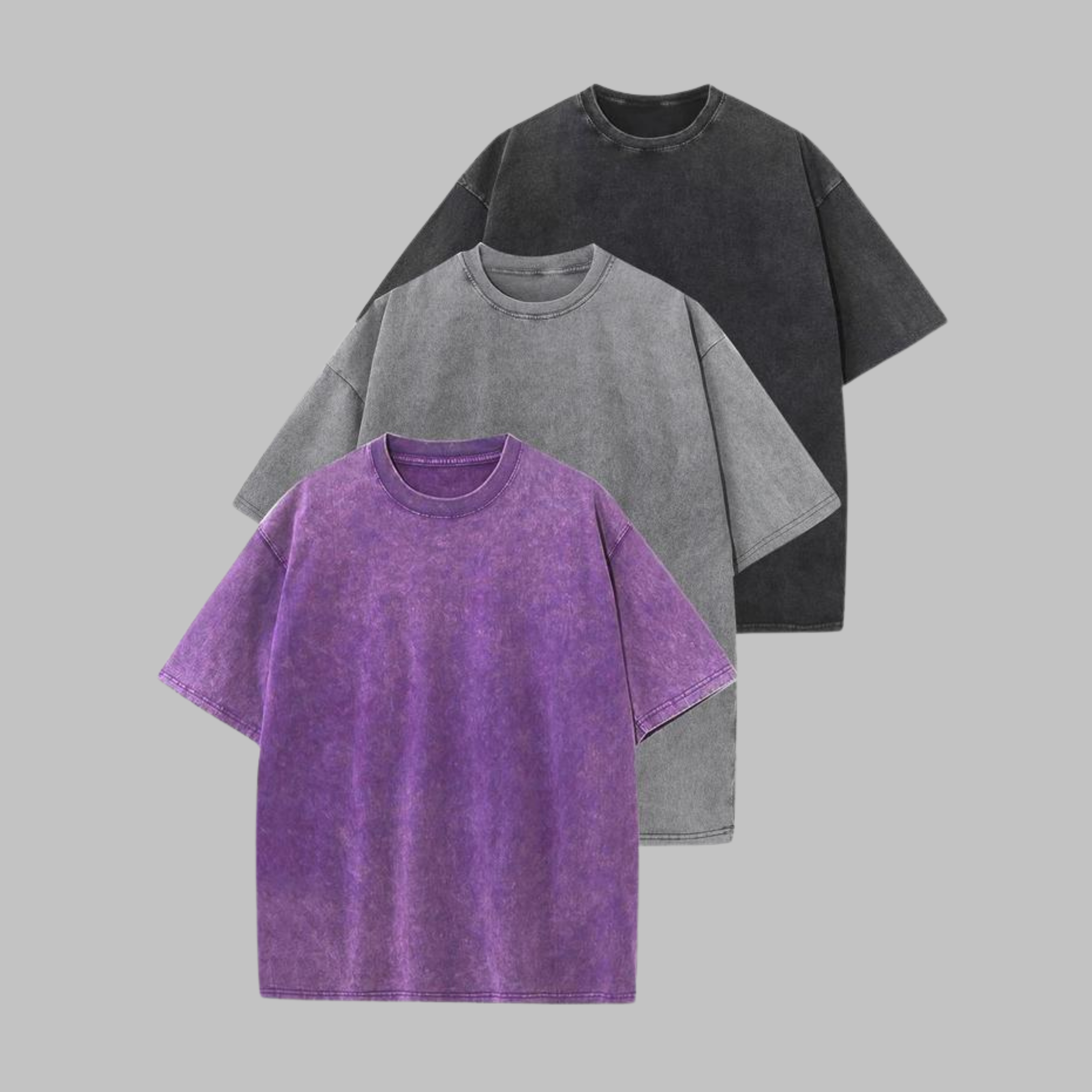 Ava | Casual Oversized Wash Crew Neck Unisex Shirt
