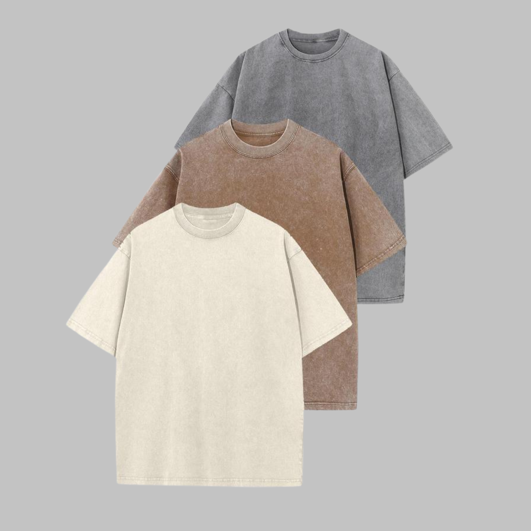 Ava | Casual Oversized Wash Crew Neck Unisex Shirt