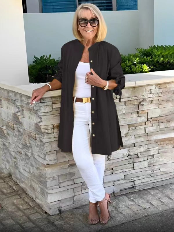 CÉLINA™ - Long Shirt Jacket