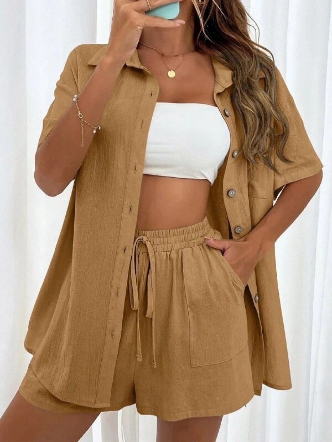 KRISTINE™ –  Button-Down Lounge Set