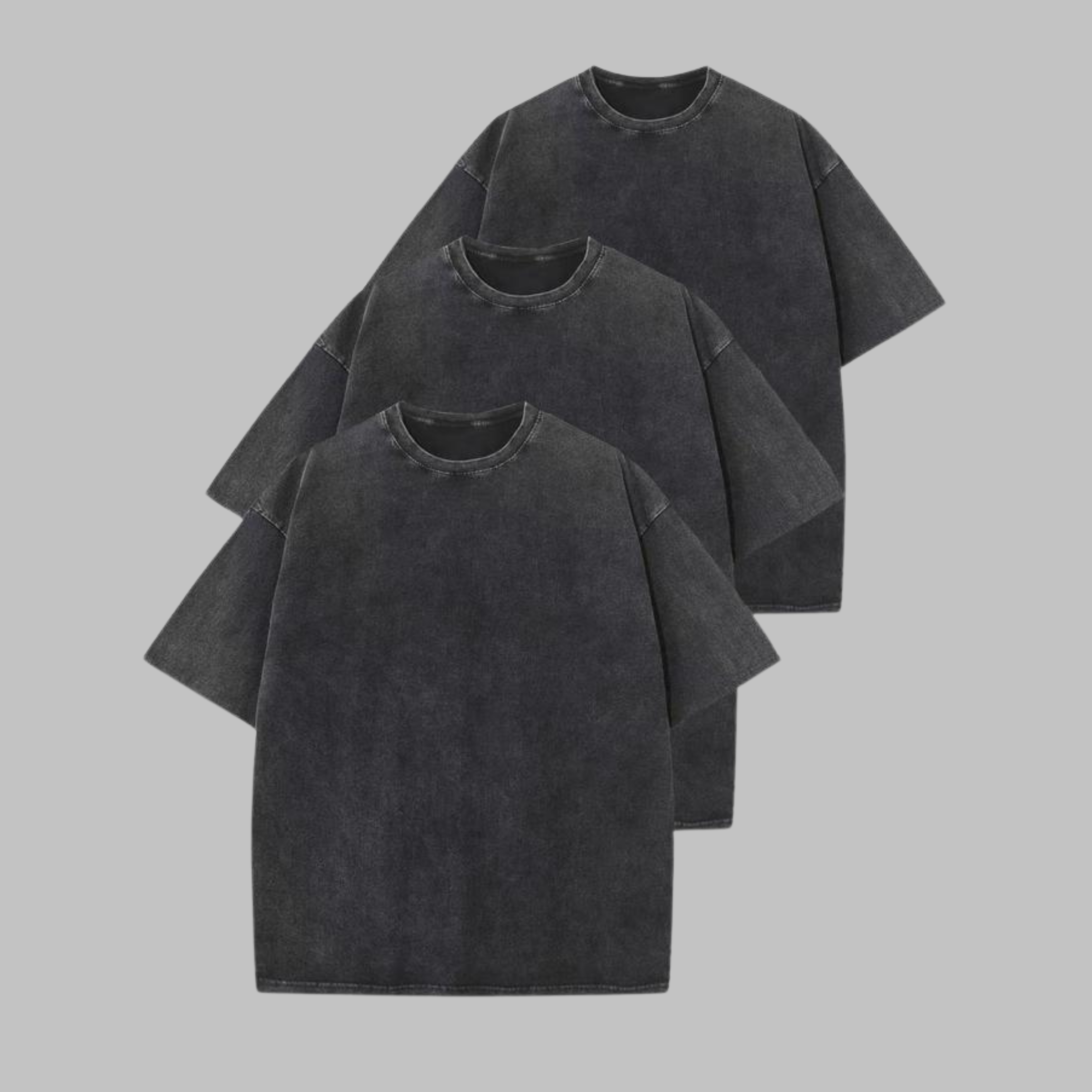 Ava | Casual Oversized Wash Crew Neck Unisex Shirt