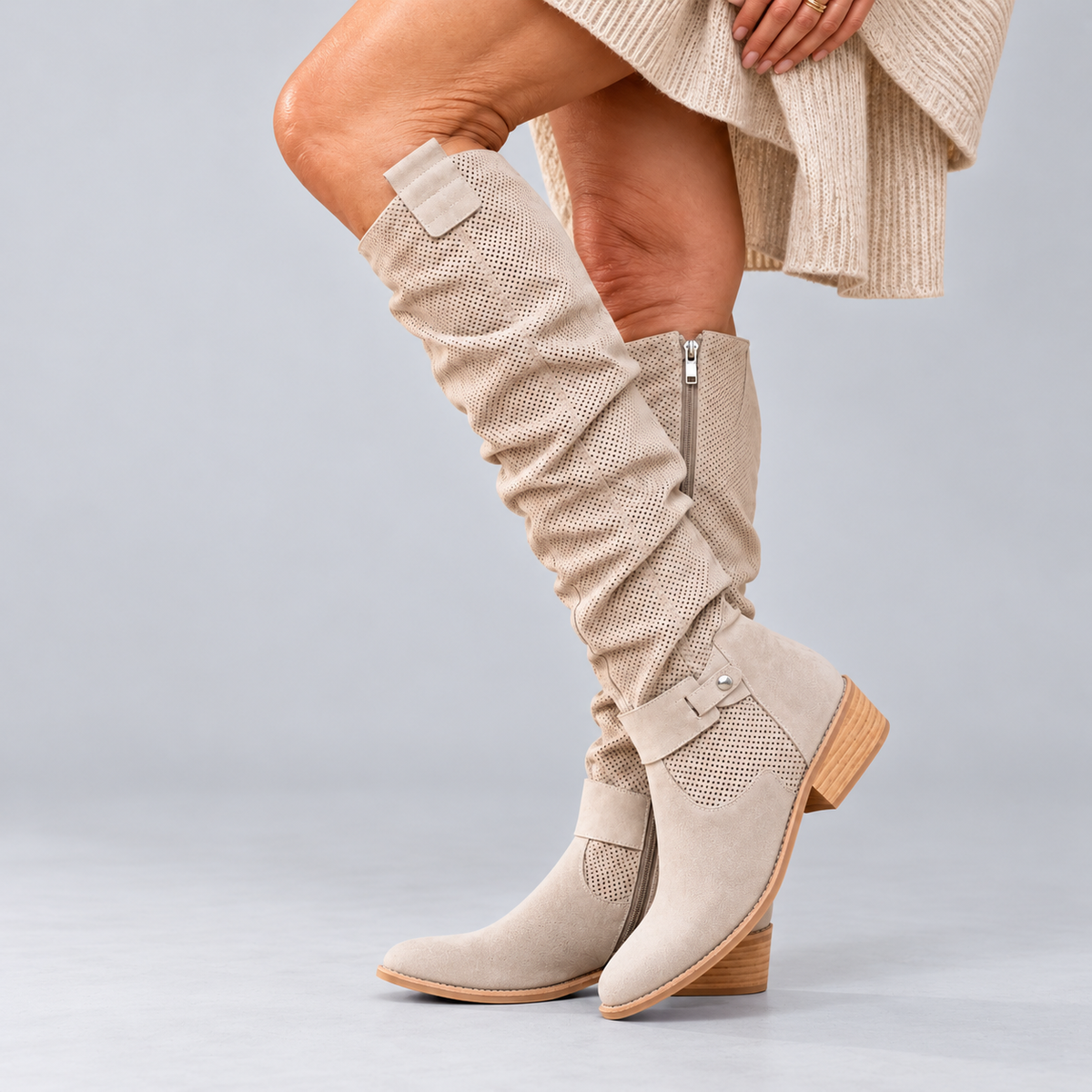 Josie | Cushioned Slouchy Knee-High Boots