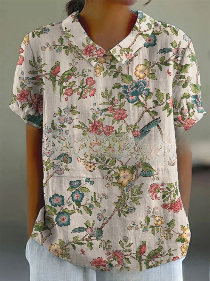 Marlene | Vintage Print Shirt