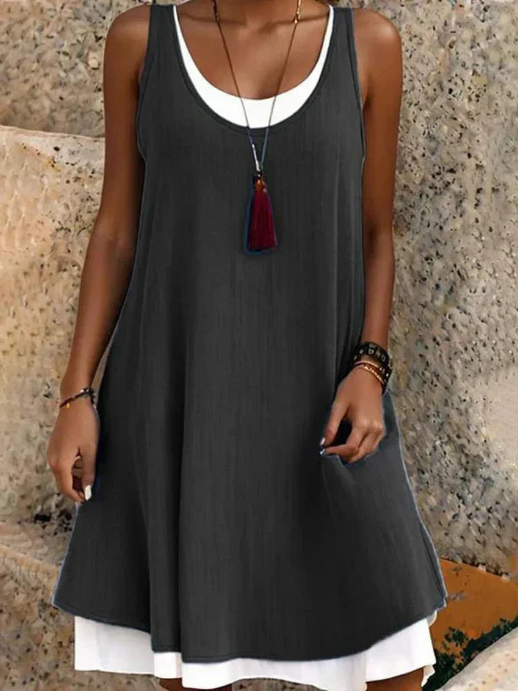 Naomi™ | Layered Tank Dress