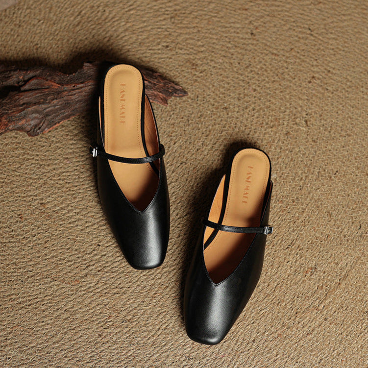 Miral Genuine Leather Mules