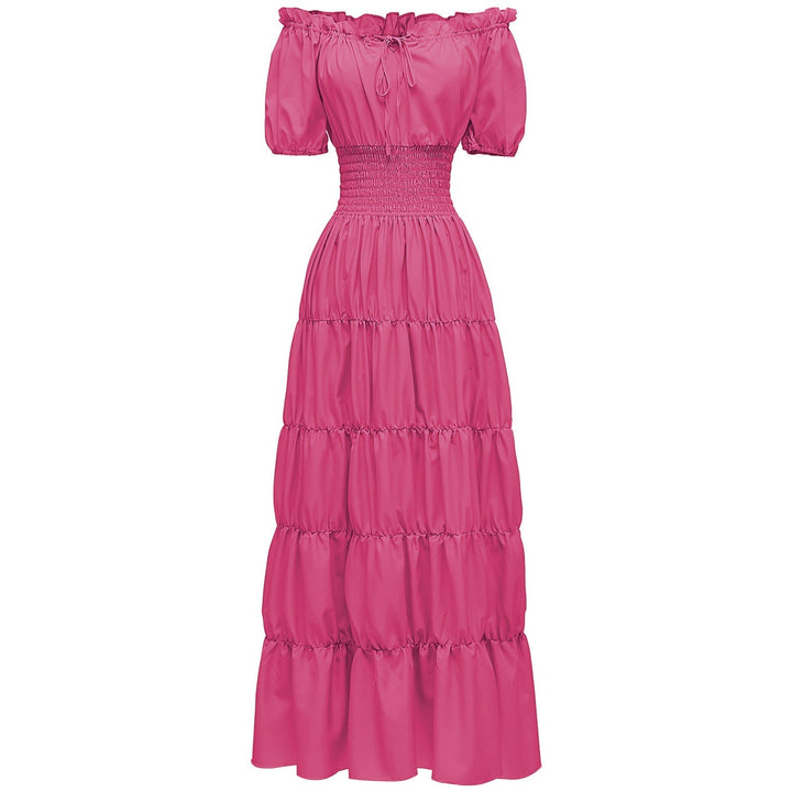 AIZA™ – Classic Corset Long Retro Maxi Dress