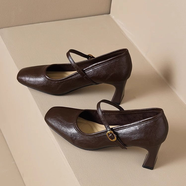 Aeri Leather Heels
