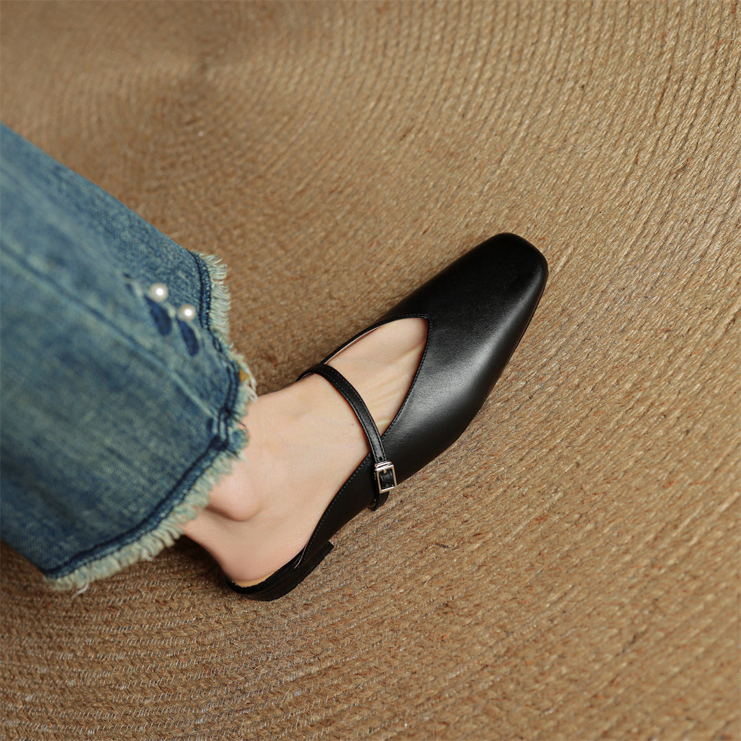 Miral Genuine Leather Mules