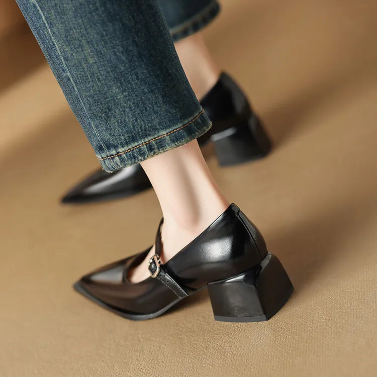 Maden Genuine Leather Heels