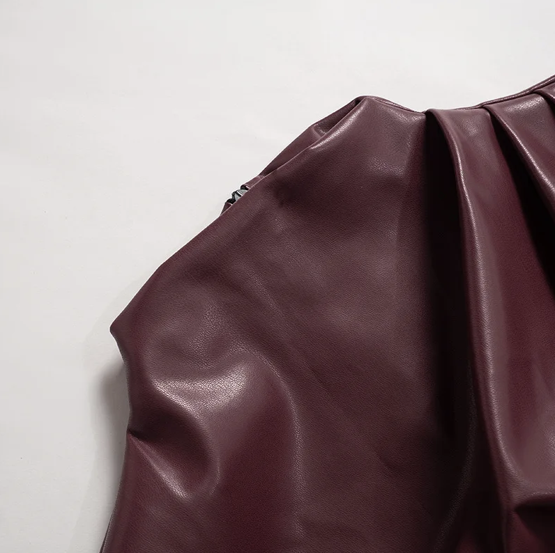 Fiona | Sleek Faux Leather Top
