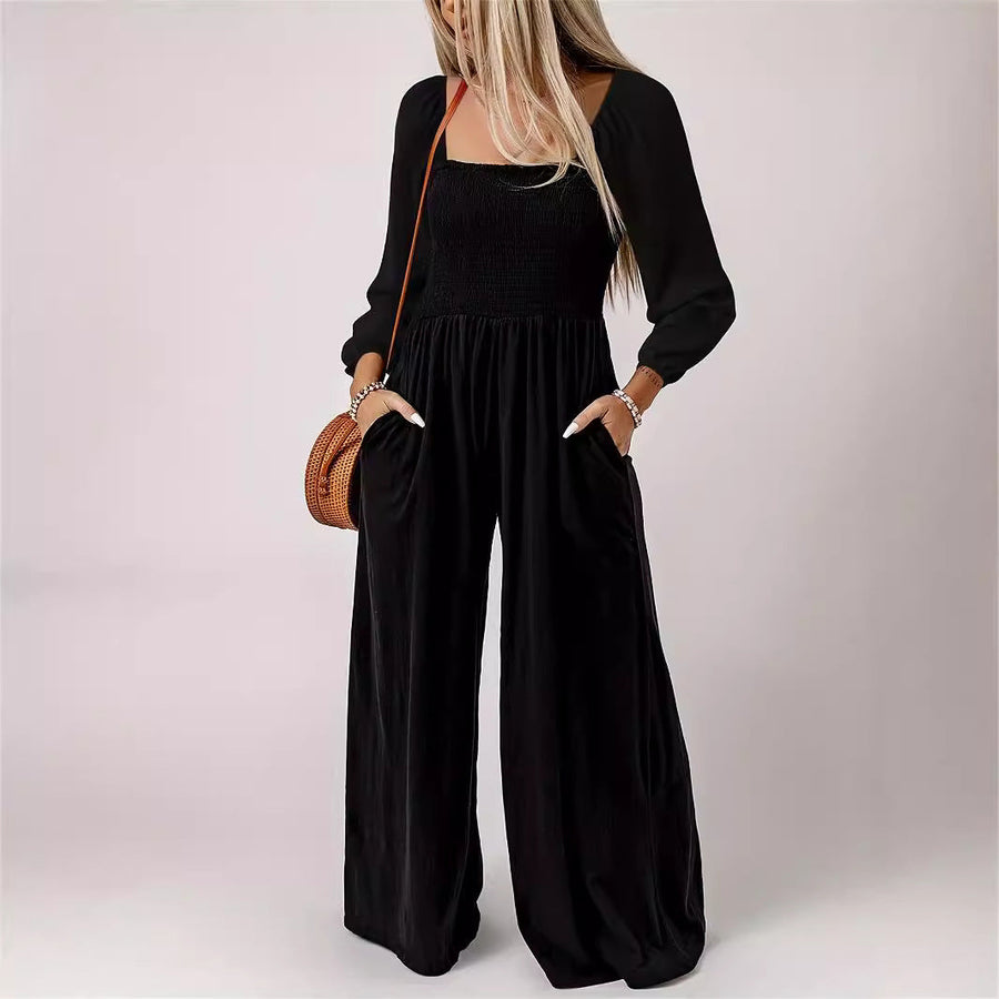 KISHA™ - Chic Wide Leg Jumpsuit
