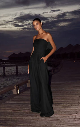 VELORA™ - Luxe Strapless Jumpsuit
