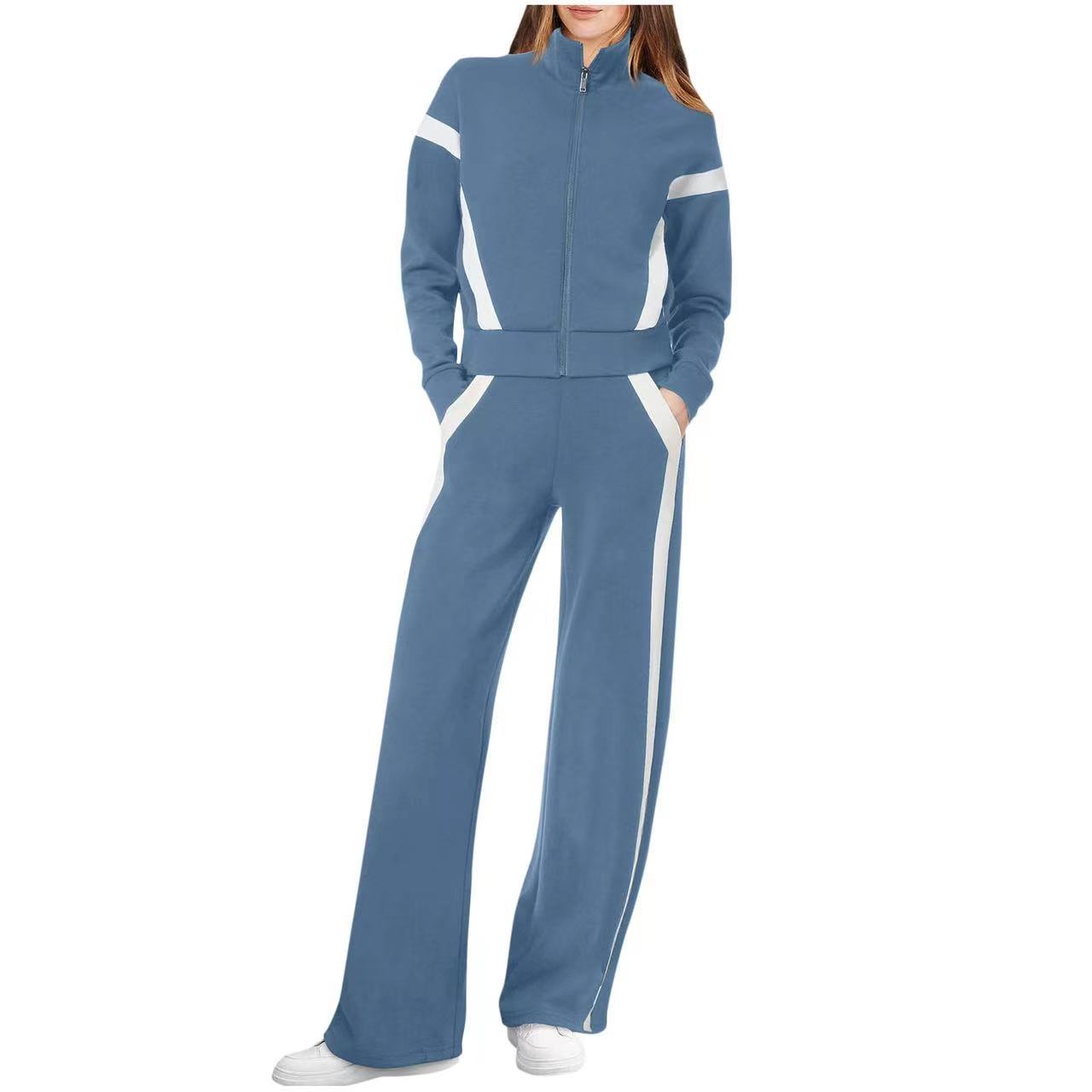 QASU™ - Casual Top and Sweatpants Set