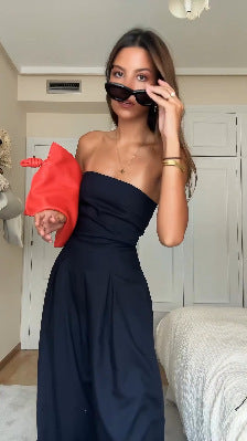 VELORA™ - Luxe Strapless Jumpsuit
