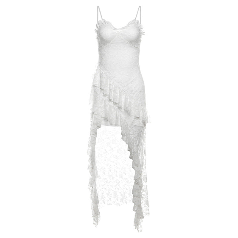 ISABEAU™ - Lace Ruffle High Waist Dress