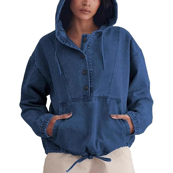 MECAELLA™ - Denim Hoodie Jacket