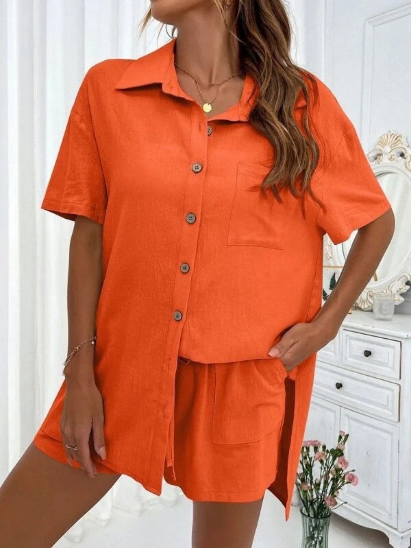KRISTINE™ –  Button-Down Lounge Set