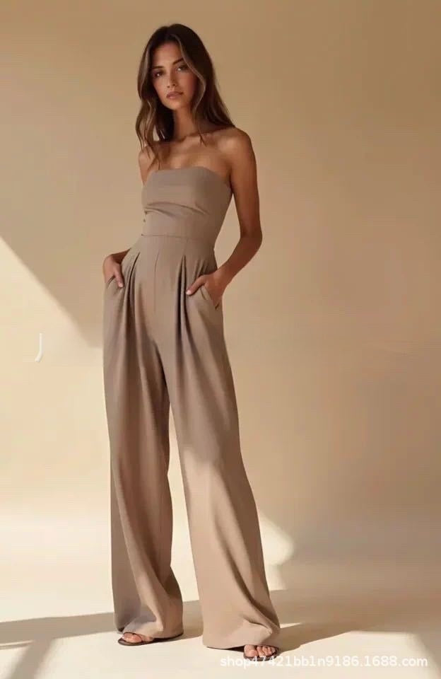 VELORA™ - Luxe Strapless Jumpsuit
